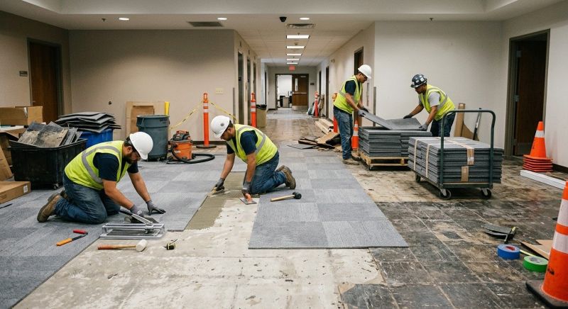 Our team working on Flooring Service projects in Sebastian, FL